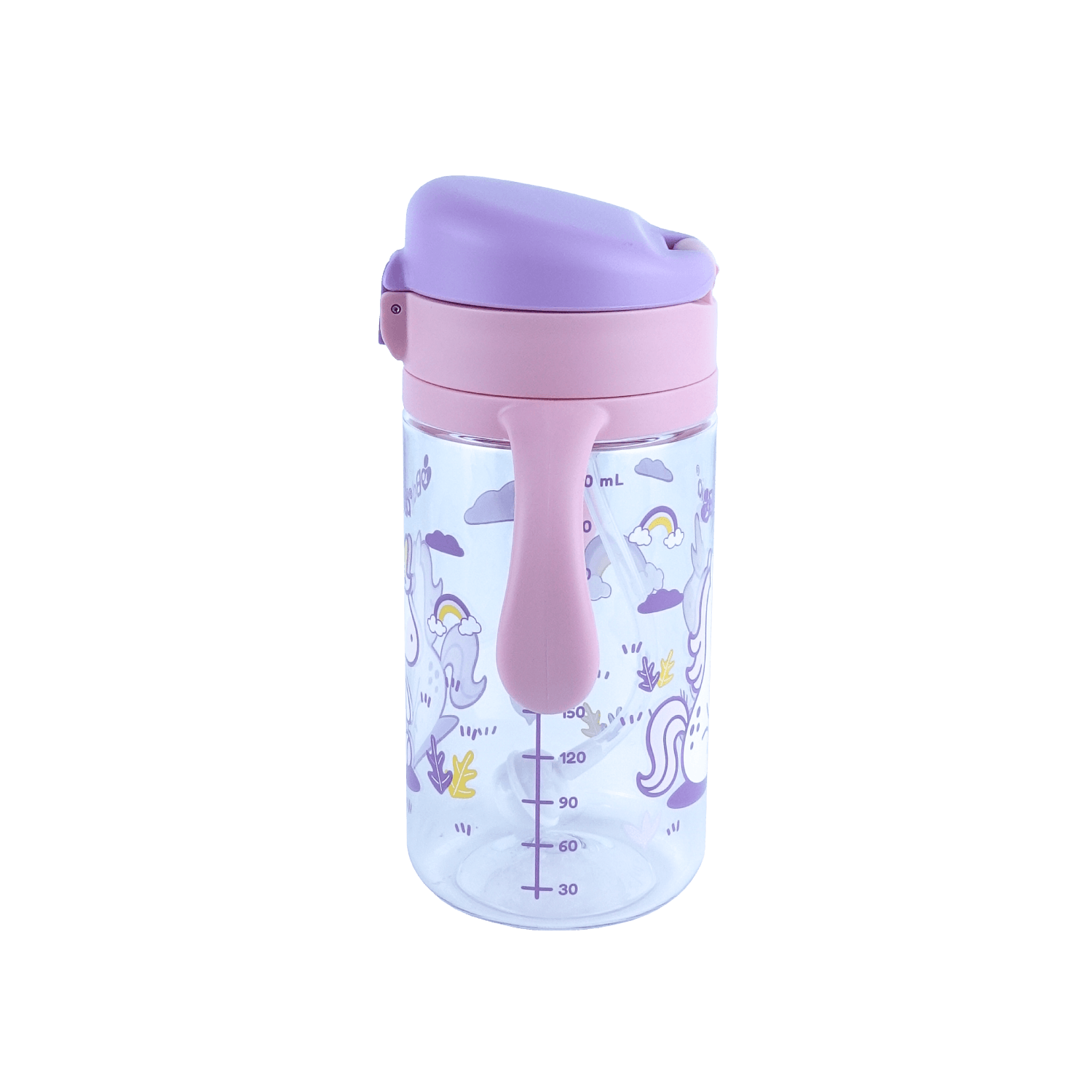 Botella de Tritan™ 5001 antiderrame con bombilla Unicornio Balia, perfecta para la hidratación diaria del bebé.
