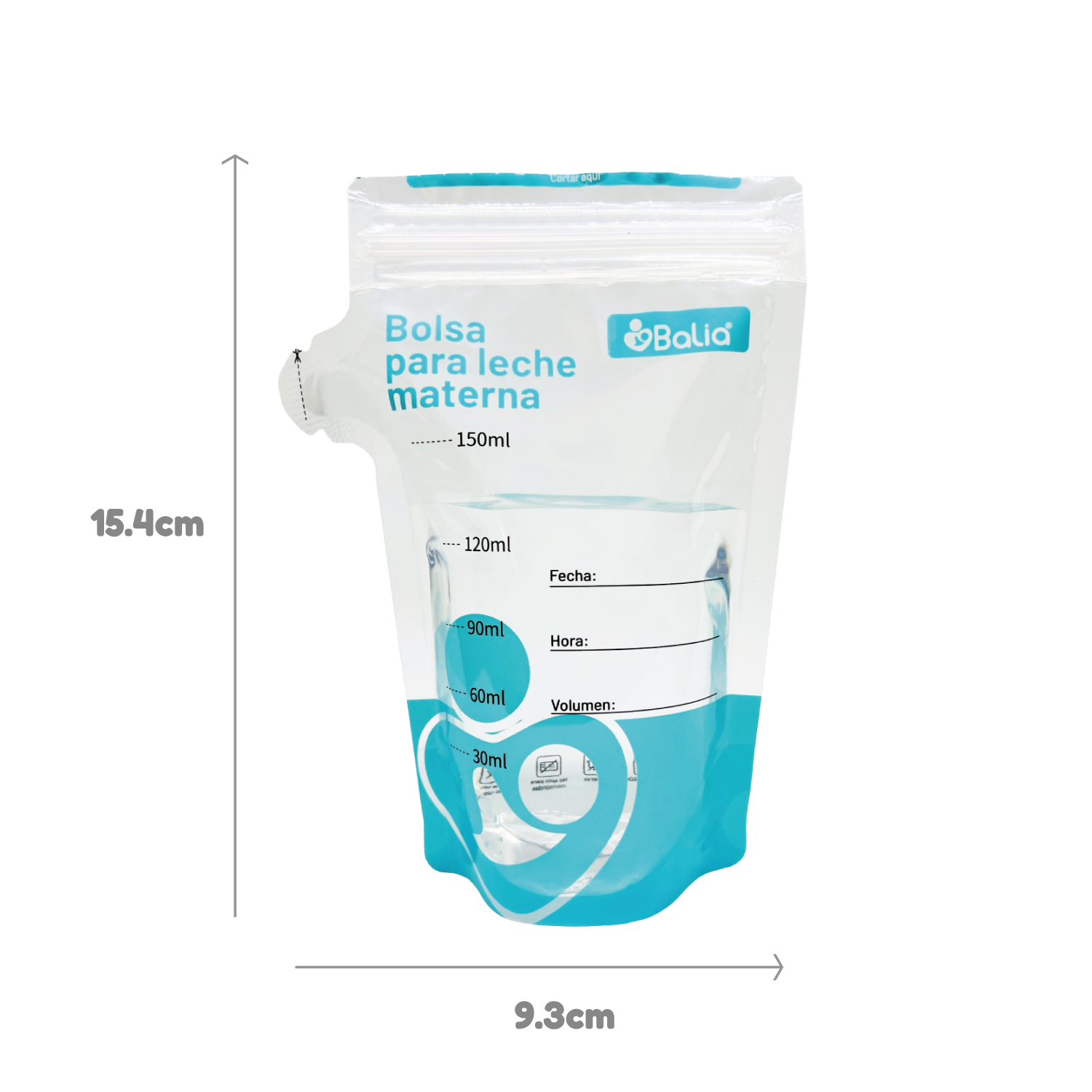 Bolsa para leche materna 25un