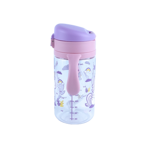 Botella de Tritan™ 5001 antiderrame con bombilla Unicornio