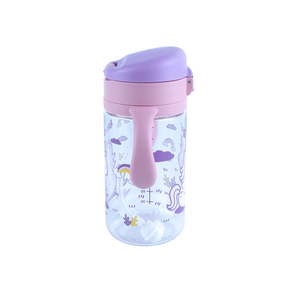 Botella de Tritan™ 5001 antiderrame con bombilla Unicornio