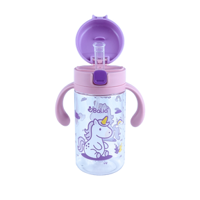 Botella de Tritan™ 5001 antiderrame con bombilla Unicornio