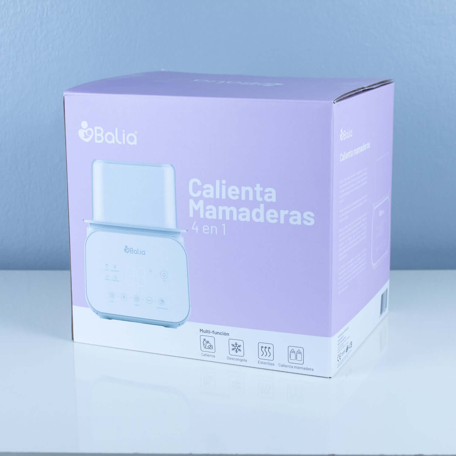 Kit Lactancia Balia Calienta Mamaderas 4 en 1, esencial para la lactancia y el cuidado del bebé.