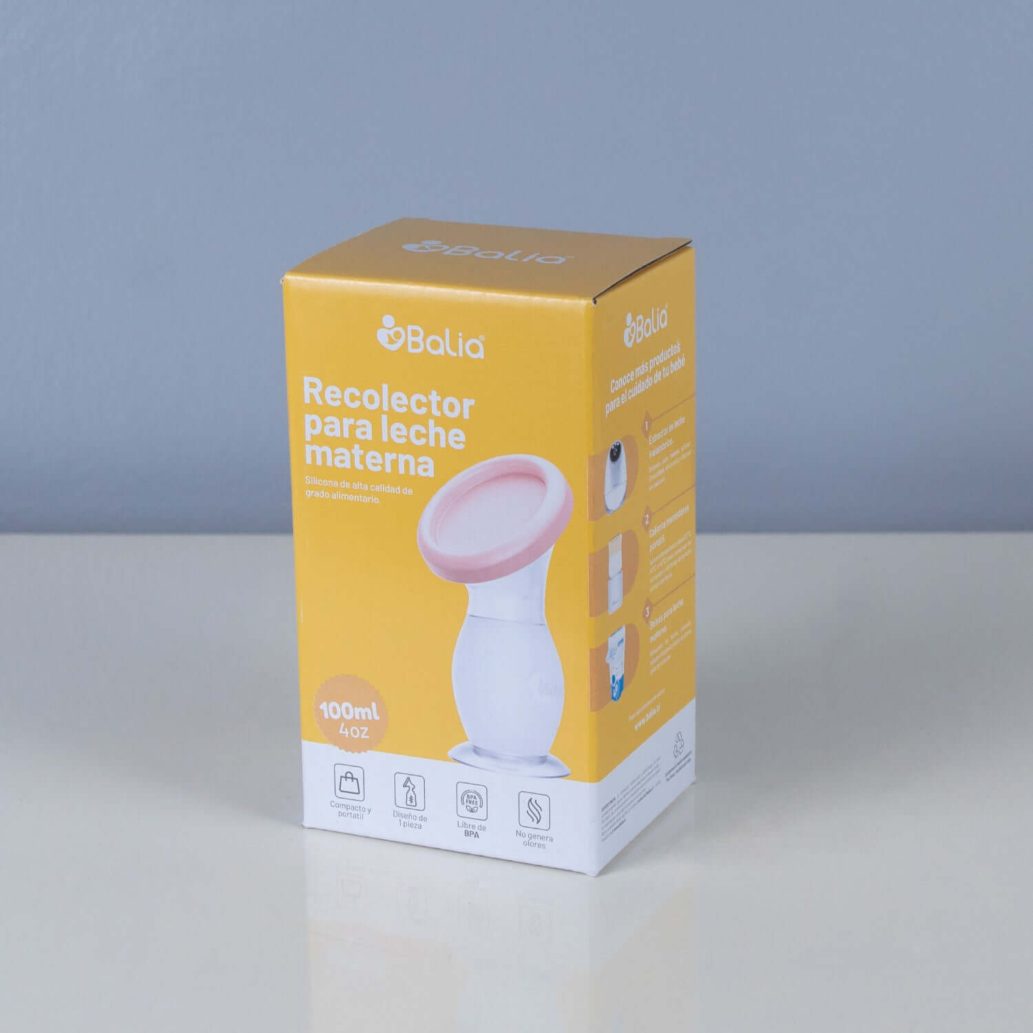 Kit Lactancia 2 de Balia, recolector para leche materna modelo 100ml, ideal para el proceso de lactancia.
