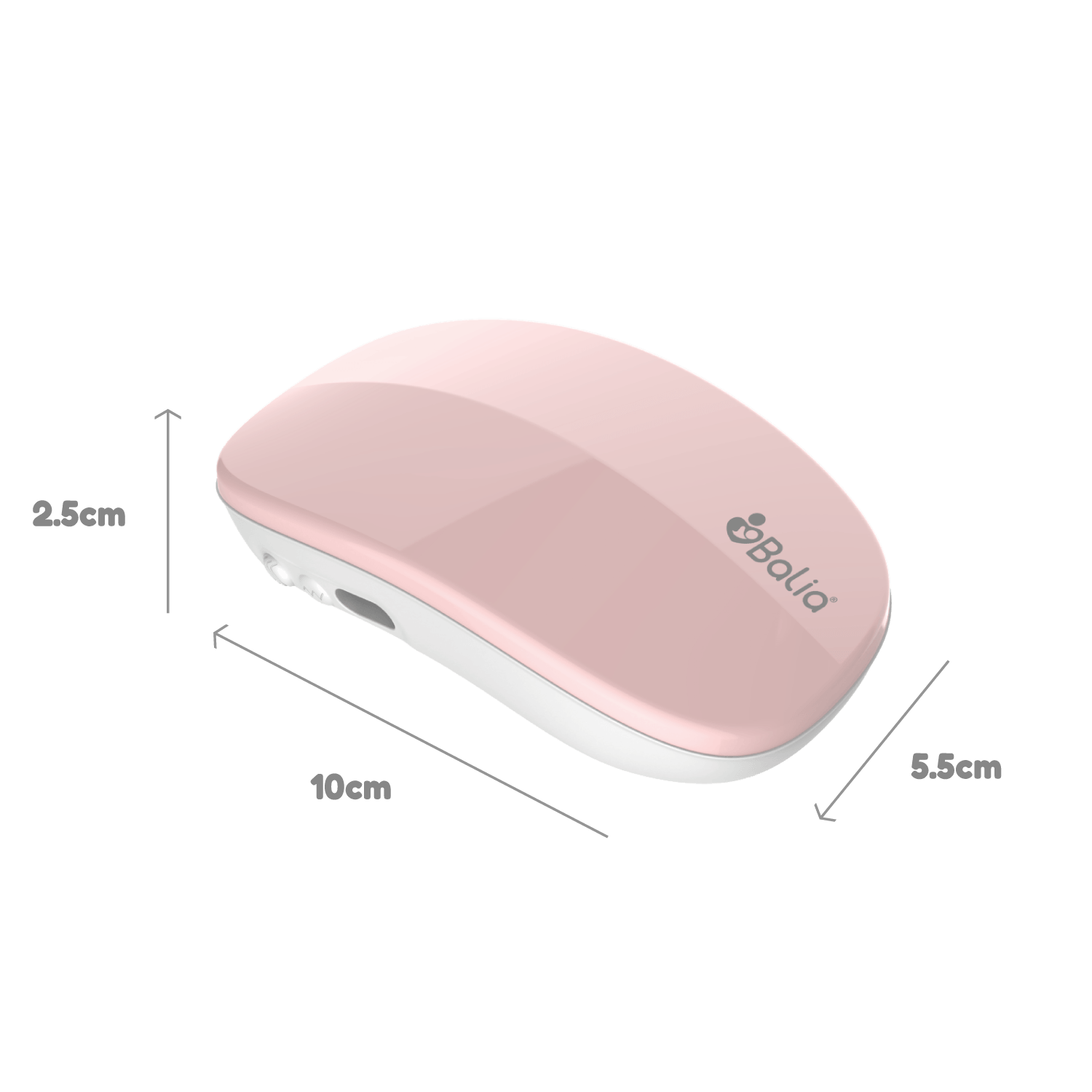 Masajeador de lactancia Balia en color rosa, diseño ergonómico para aliviar la congestión mamaria.