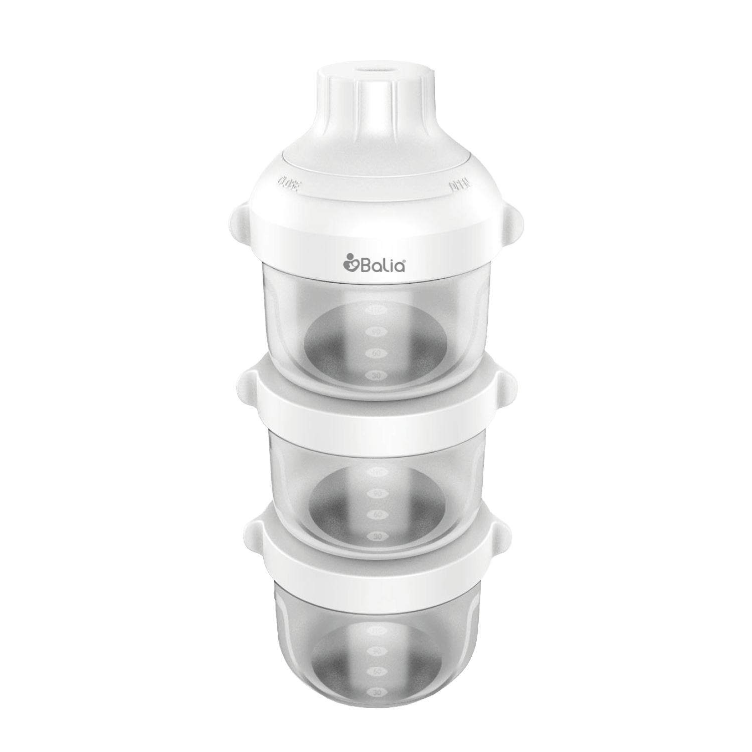 Contenedor de leche Balia para transportar leche y snacks sin derrames, ideal para tu pequeño.